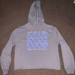 The Rolling Stones Cropped Sweatshirt  NWOT